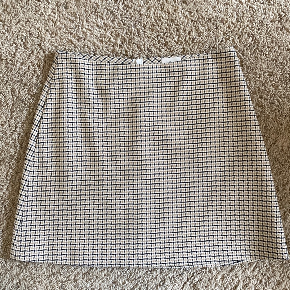 Plaid mini skirt